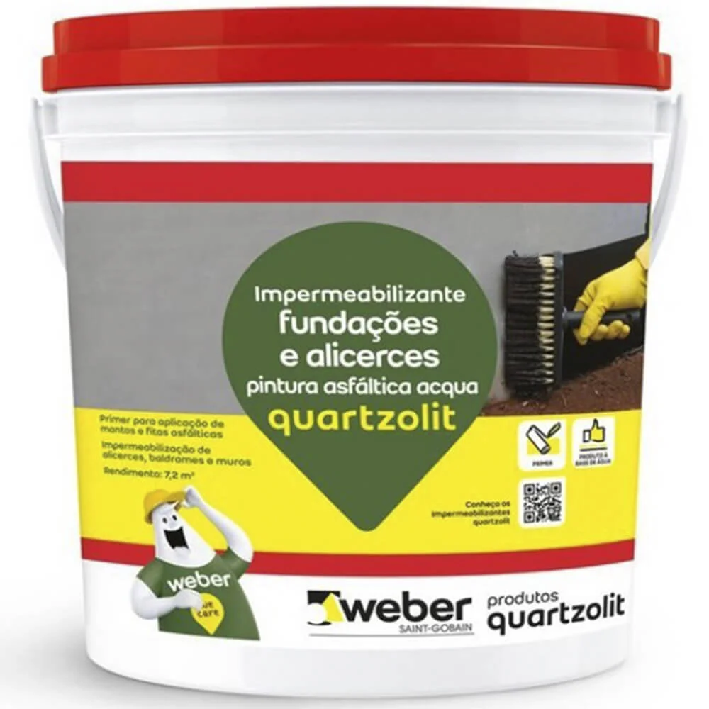 PINTURA ASFALTICA ACQUA - BD 18L QUARTZOLIT