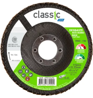 FLAP DISCO CLASSIC BY NORTON R801 P60 115X22,23MM C100