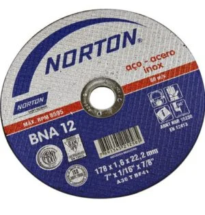 DISCO CORTE 180X1,6X22,22 BNA12 AZUL C25 NORTON