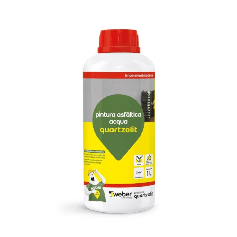 PINTURA ASFALTICA ACQUA - FR 1L QUARTZOLIT