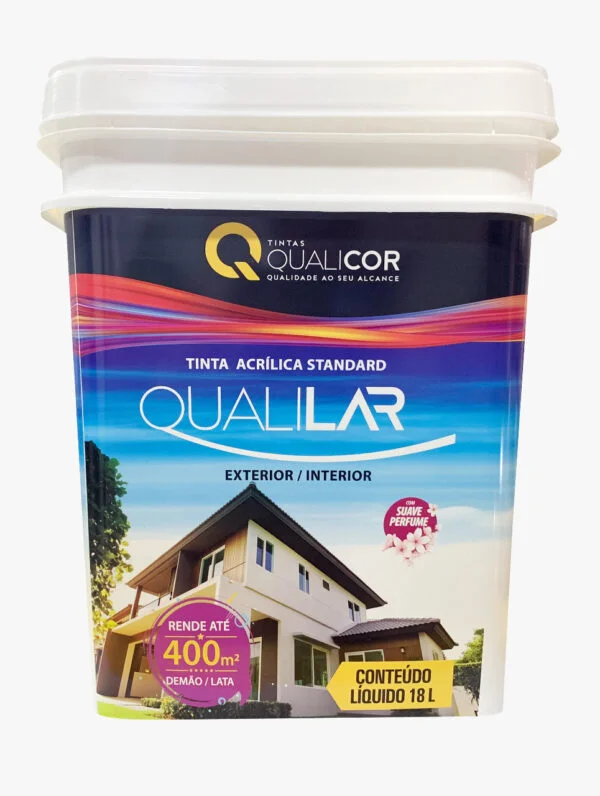 QUALILAR TINTA  ACRIL. STANDARD 18L - PRETO