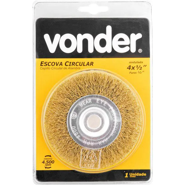 ESCOVA CIRCULAR  (B) 4X1/2X1/2 AC VONDER