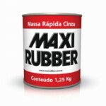 MASSA RAPIDA CINZA 1,25 KG MAXI RUBBER