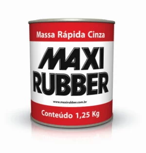 MASSA RAPIDA BRANCA 1,25 KG MAXI RUBBER