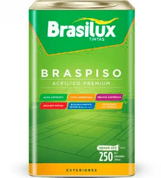 BRASPISO TINTA ACRIL. P/ PISOS -18L VERMELHO SEGURANCA QUADRA