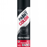 SPRAY PAINTCOLOR 400ML A.TEMP.PRETO FOSCO