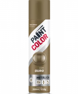 SPRAY PAINTCOLOR 400ML METALICA OURO