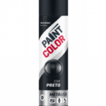 SPRAY PAINTCOLOR 350ML METALICA PRETO