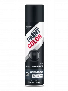 SPRAY PAINTCOLOR 400ML U.G.PRETO BRILHANTE