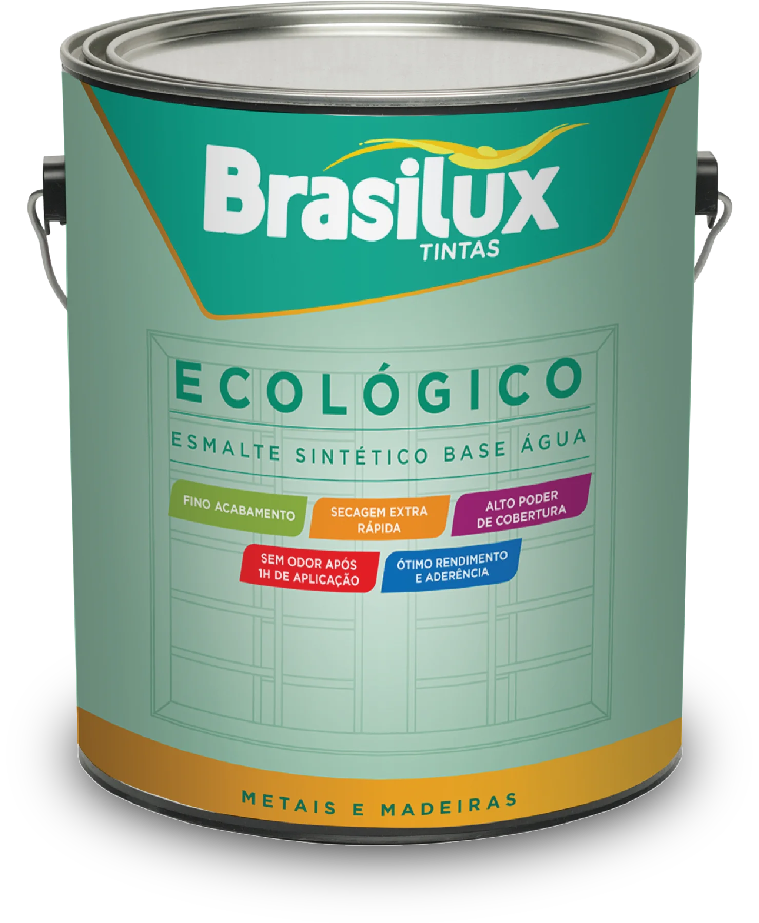 ESMALTE BASE AGUA ECOLOGICO - BASE A 3,24L BRIL BRASILUX
