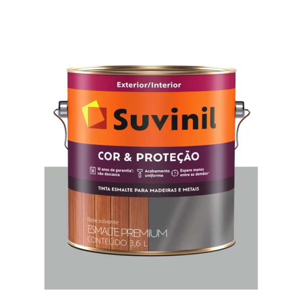 SUVINIL ESMALTE COR & PROT. BRIL 3,6L ALUMINIO